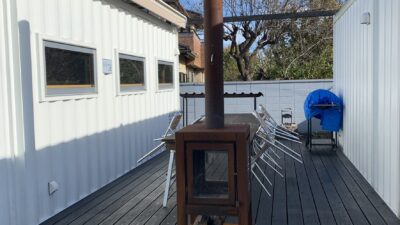 薪ストーブ登場